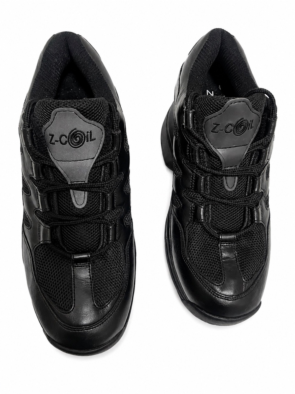Z-Coil Men's Black Supportive Athletic Walking Shoes